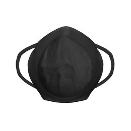 Sports mouth cap washable 2-layer Black