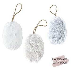 Easter egg hanger fur eggs set of 3 Bunny 8cm