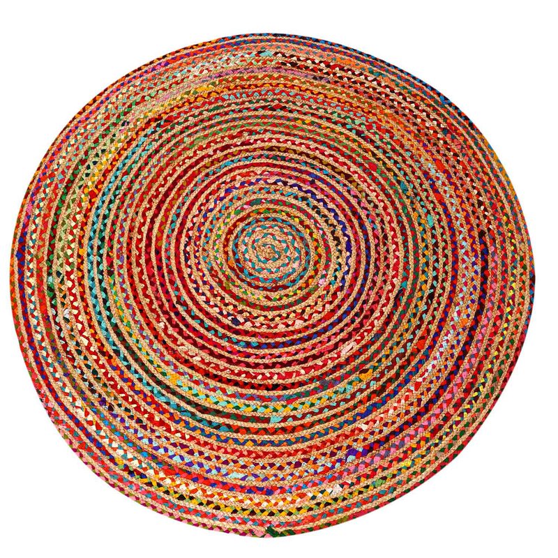 Jute Teppich Tamani bunt