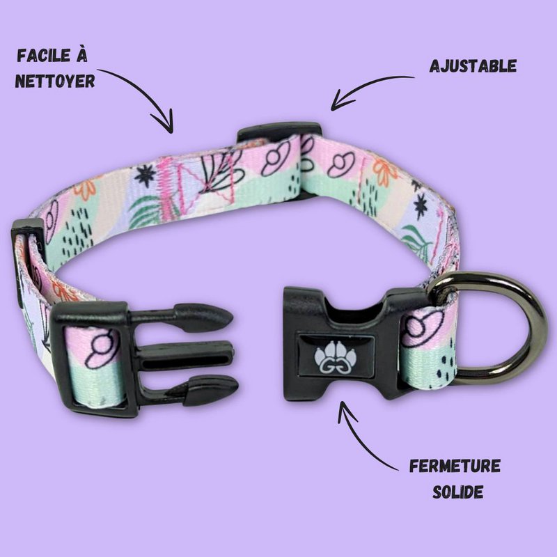 Pastel dog collar