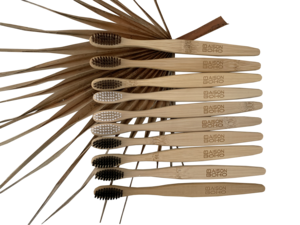 Bamboe Tandenborstel set 20 stuks multi colour brown