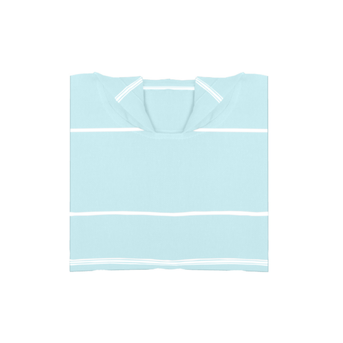 HANDDOEK TO GO IPANEMA KIDS Katoenen strandponcho 60x48 cm | Sneldrogende luierhanddoek | Blauw | met geschenkdoos