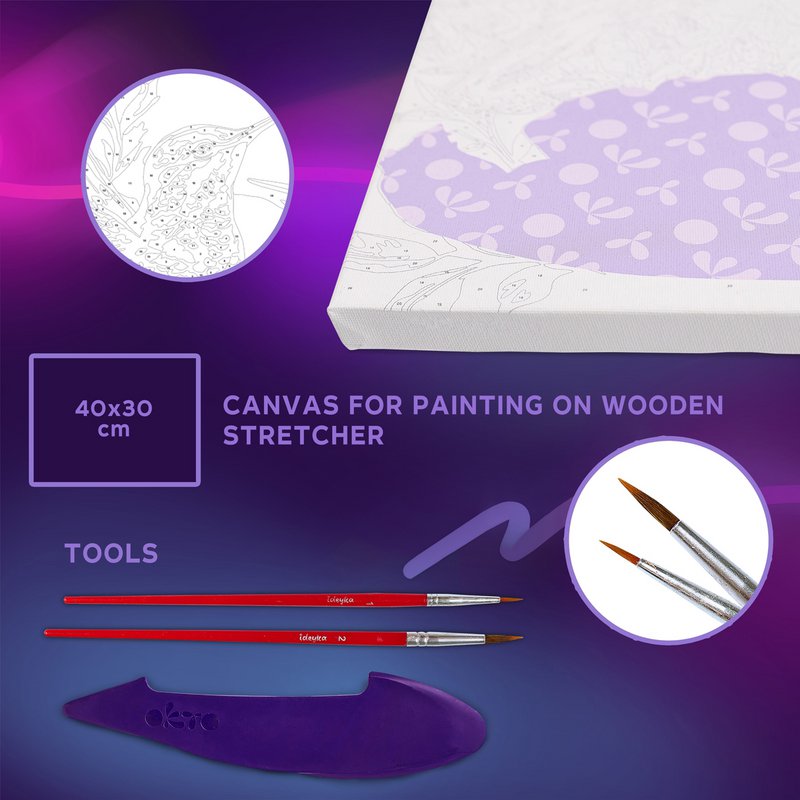 Okto Sensory 3D Air Clay En Kleuren Op Nummers - Kolibries In Love