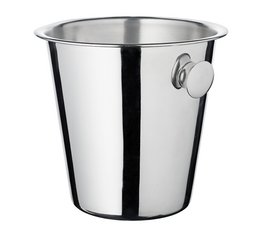 EDZARD champagnekoeler Joey met handgrepen, hoogglans gepolijst roestvrij staal, hoogte 23 cm, diameter 21 cm