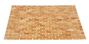 Wellness bamboo bath mat