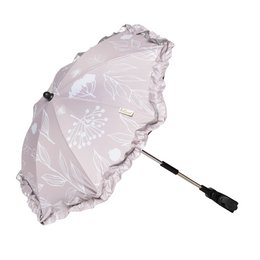 Pink parasol pram/buggy with special UV-resistant coating and 1 year warranty.