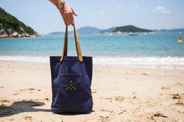 Stitch Tote Bag - Navy
