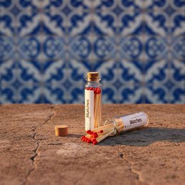 LAVURI® Match in tube with lid and striking surface, approx. 20 matches each