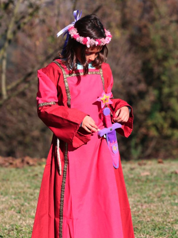 VESTIDO SEÑORA ROSA