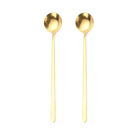 Latte Macchiato Spoon Set Gold