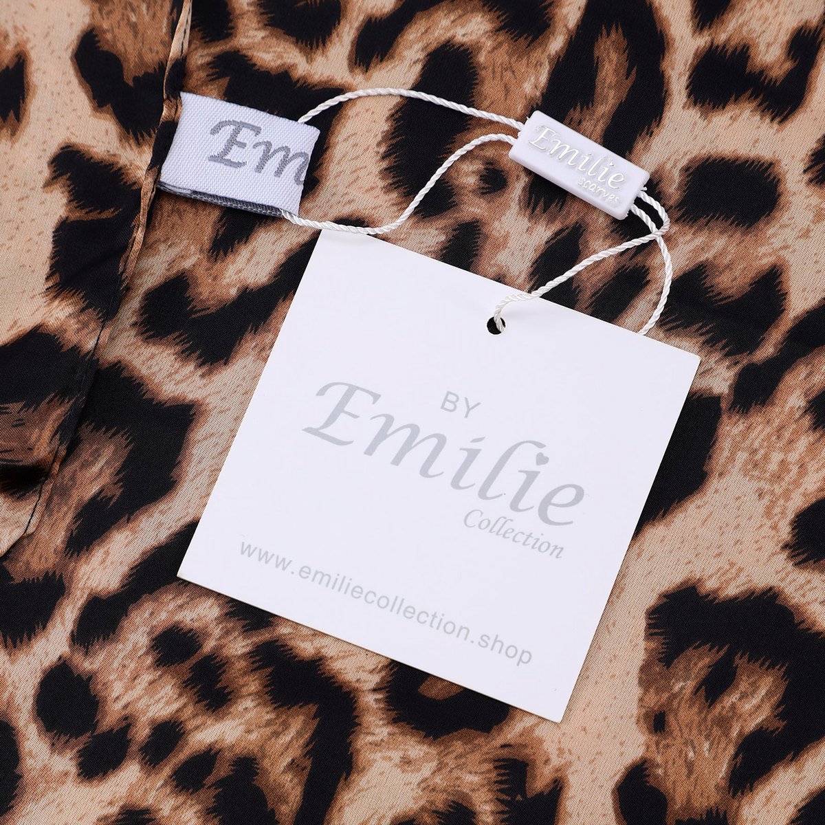 Scarf Satin Long Panter Print