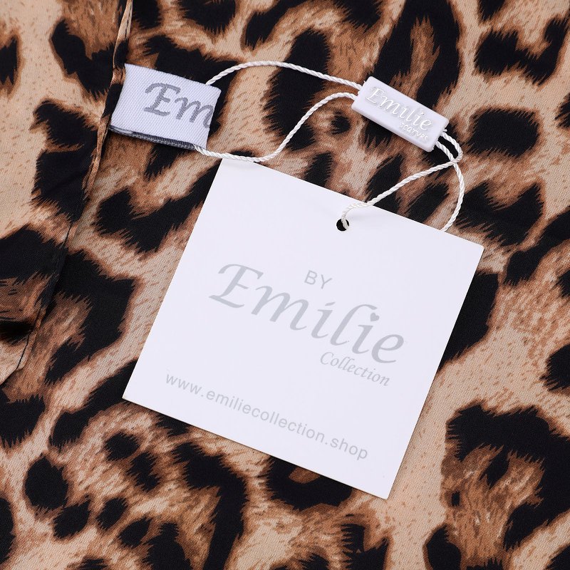 Scarf Satin Long Panter Print