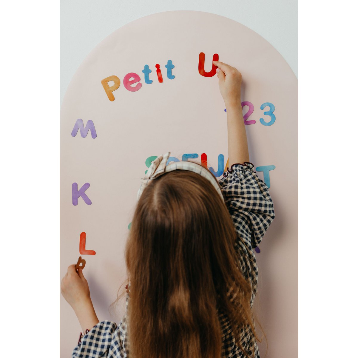 Tableau magnétique pour enfants - Arche - Rose clair