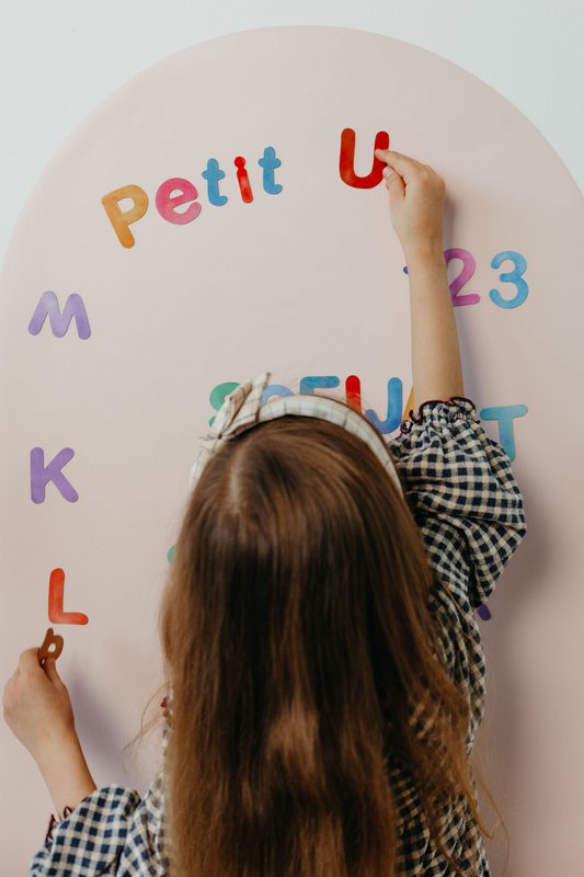 Magneetbord voor kinderen - Arche - Lichtroze