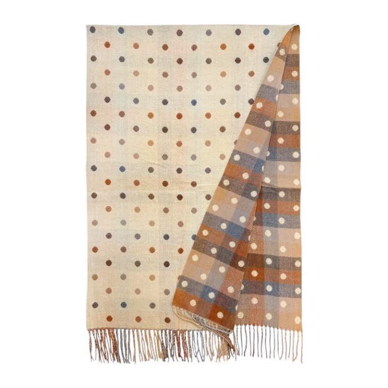 Wendeschal für Damen aus Wolle im Polka Dot-Design ITFUHZY-26-02