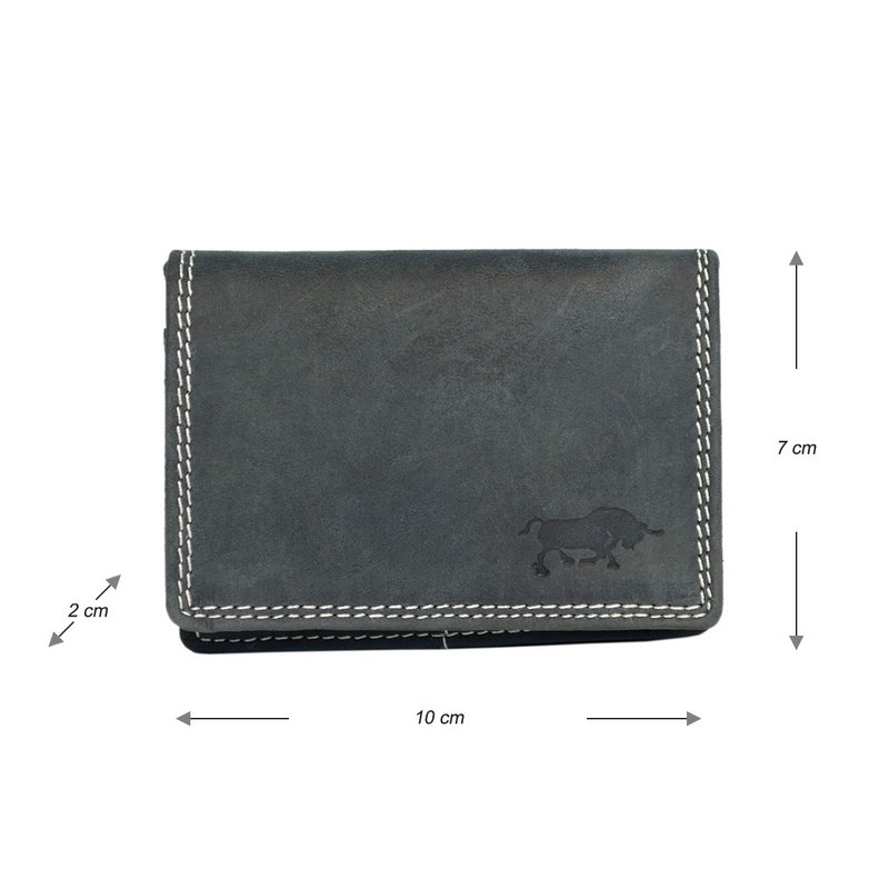 Cartera Mujer Mini Buffalo Leather - Cartera Mujer Extra Pequeña En 3 Colores Buffalo Leather