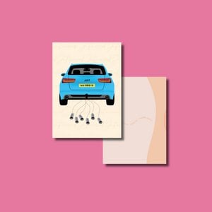 SALE - Audi wedding card