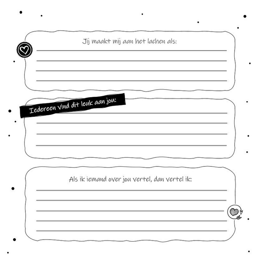 Livre à compléter SilliBeads - You are my darling - Relié Wire-o (GAMME NOIR/BLANC)