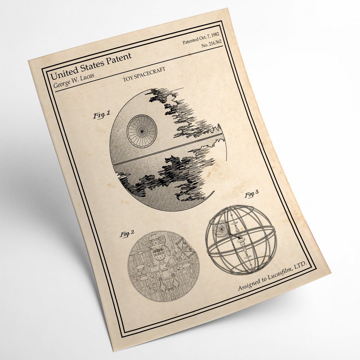 Star Wars patentplakat - Death Star