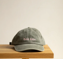 Cap - Bussi Baba - Olive + Pink