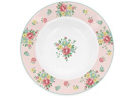 Plato hondo de porcelana Abby 22 cm Isabelle Rose