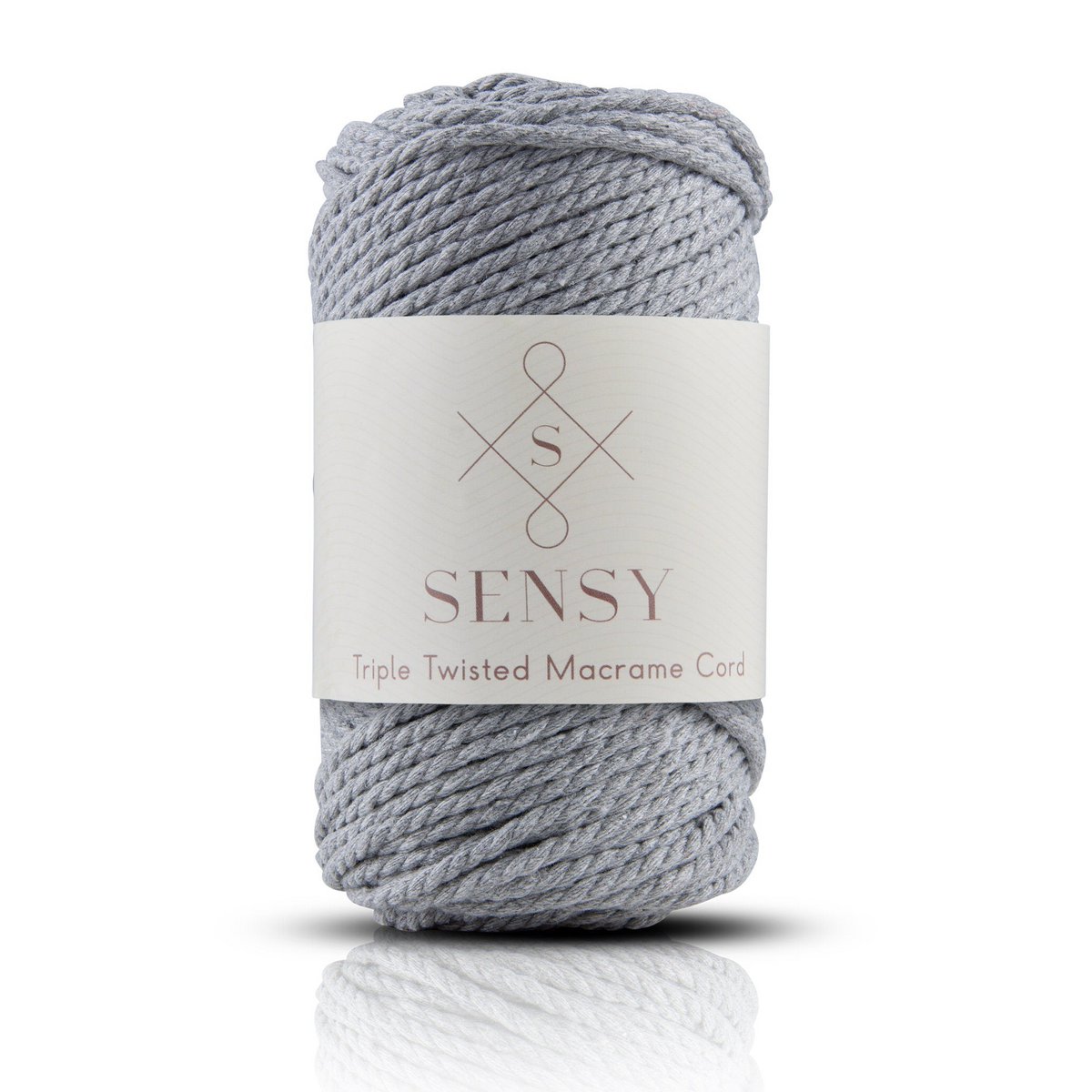 Sensy Premium 3mm - 82 yards 100% Cotton 3 Strand Twisted Macrame Cord