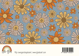 Graviditetsbog - Retro blomster
