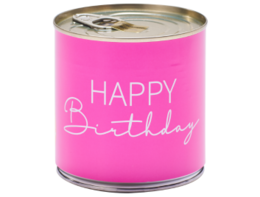 Cancake Happy Birthday, Neon Pink Zitronenkuchen