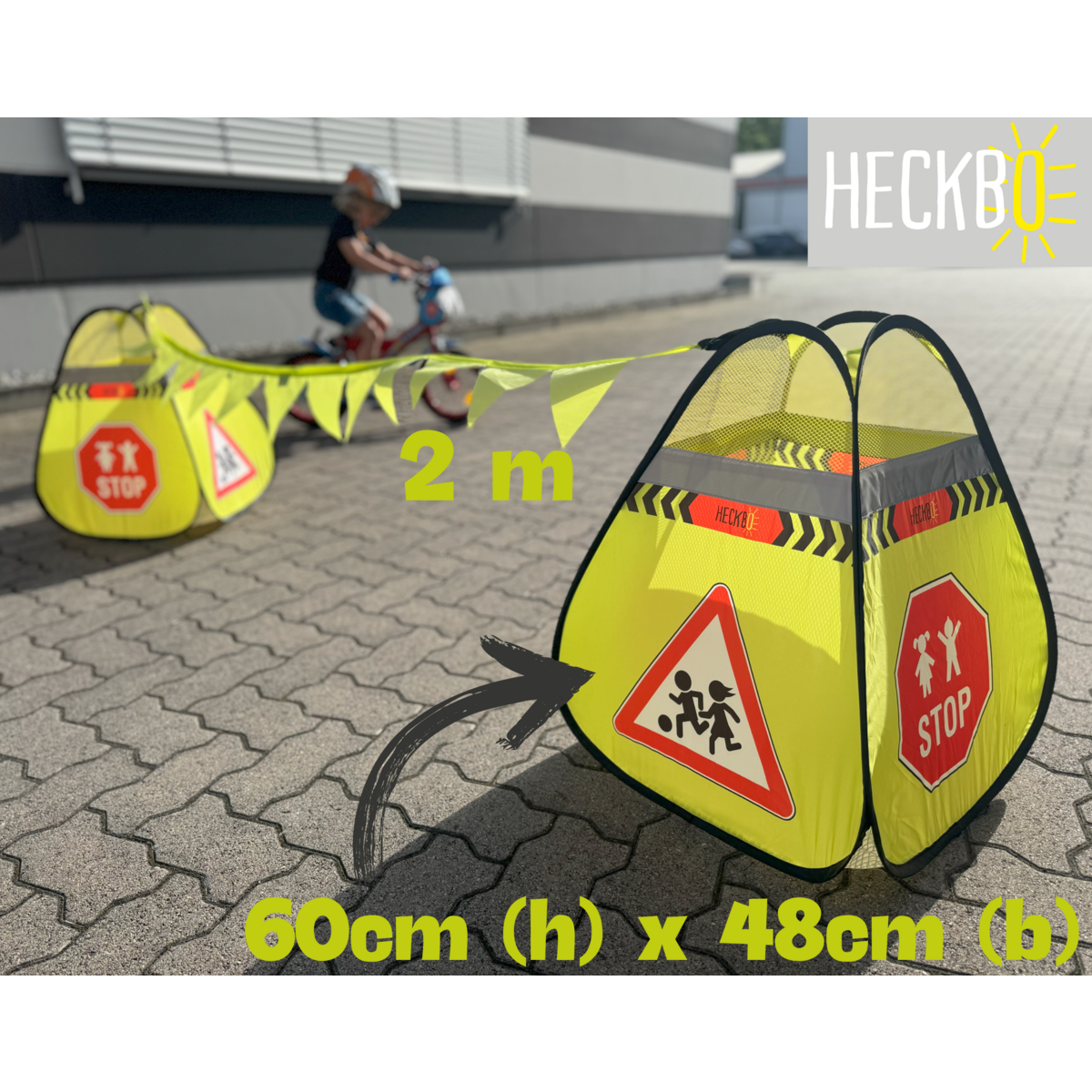 2x Children Street Advertir Cubes Pylone