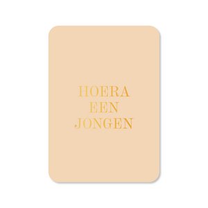 Grußkarte Hurra Ein Junge (mit Goldfolie) - Verkauf