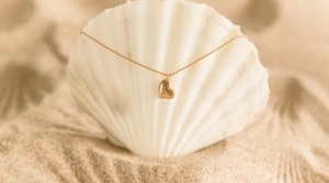 Display ketting "Heart of Gold" - 12 stuks