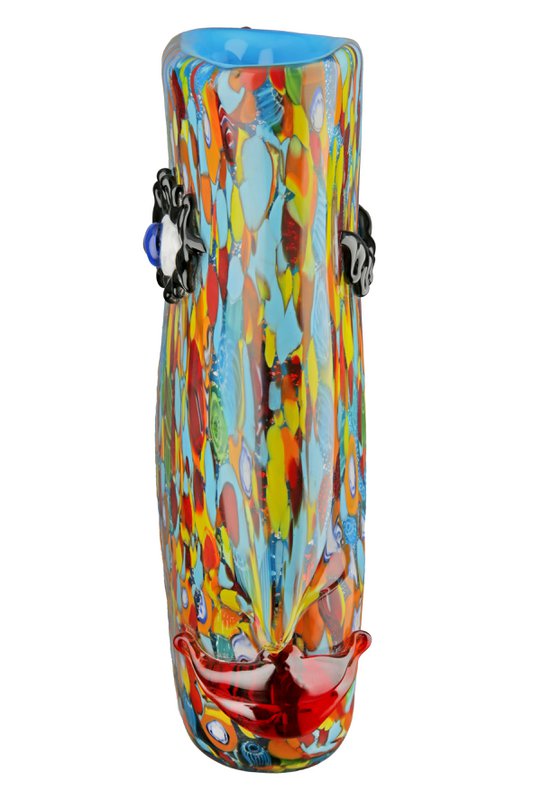 Glasart design vase "Frozen"