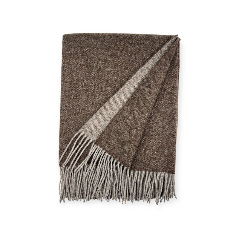2 -seitige Plaids - 80% Merinowolle - extra weiche - lebendige Farben