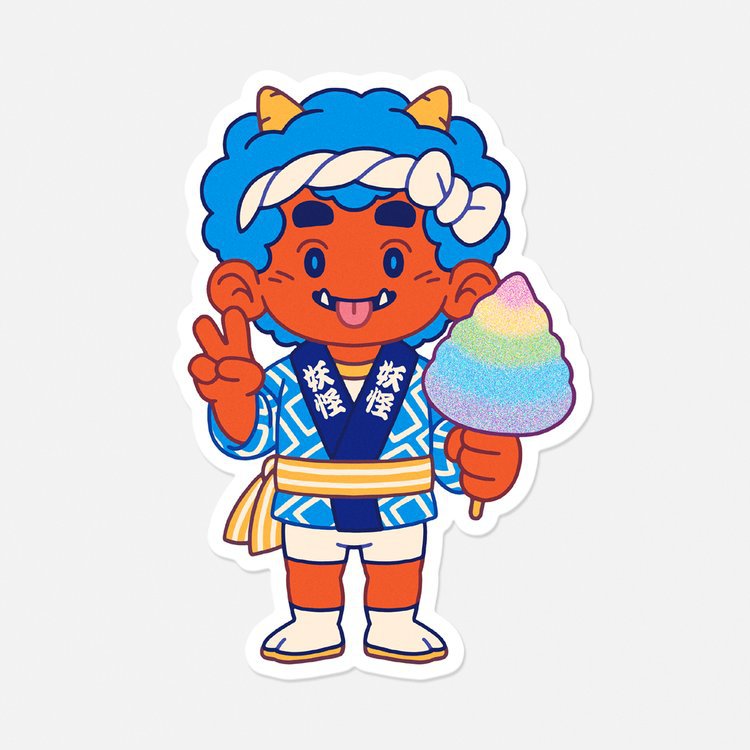 Glittersticker "Berry - Suikerspin".