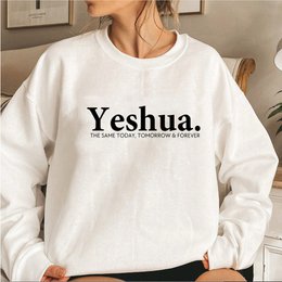 Vintage Yeshua Christian Sweatshirt Christelijke kleding Geloof