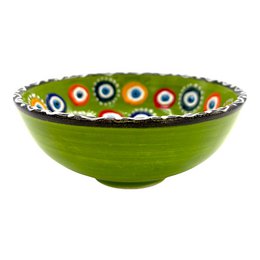 Keramikschale - Evil Eye - Hellgrün - 12 cm