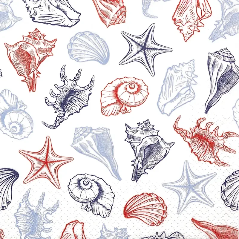 Servietten Seashells