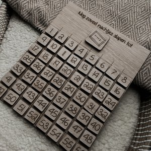 Countdown-Kalender aus Holz