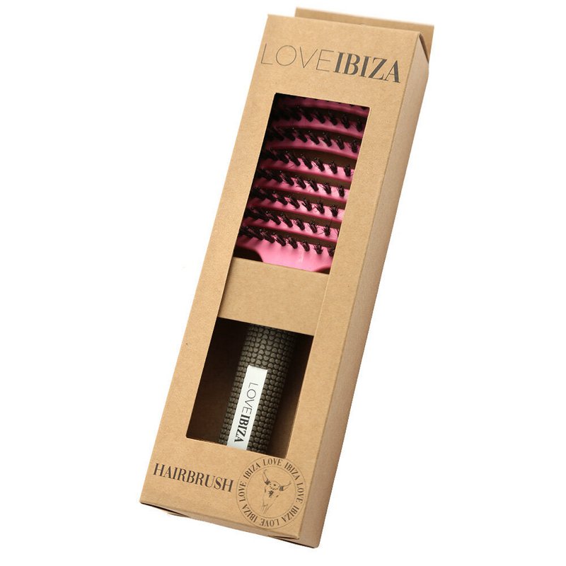 Anti-tangle hair brush pink