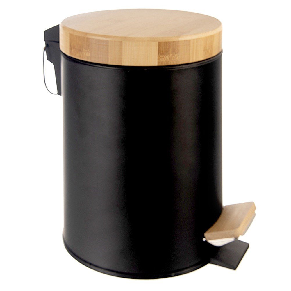 Bin Metal mit Pedal Black 3 L