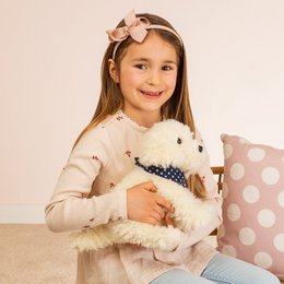 Labradoodle zittend 28 cm - knuffel - knuffel