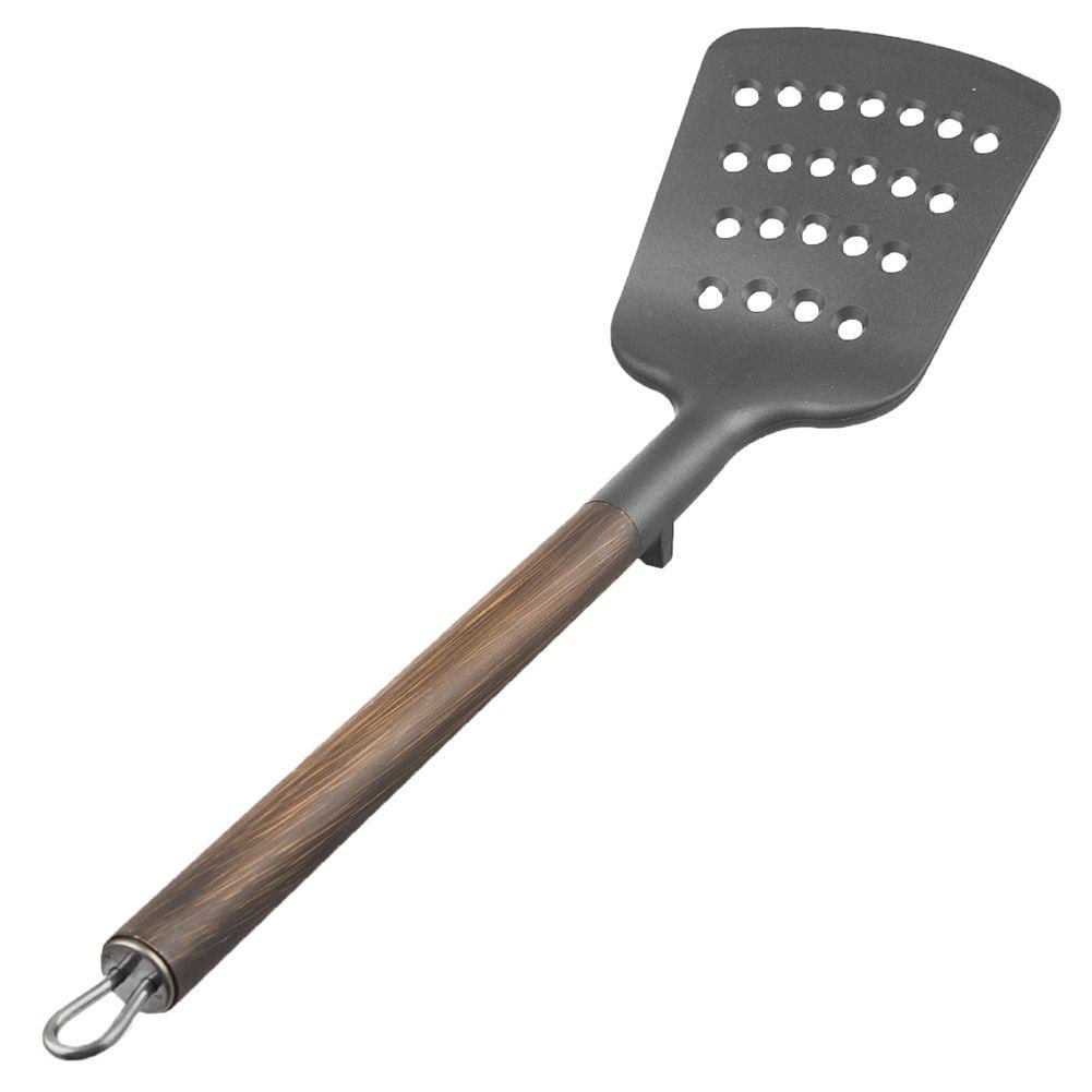 Kitchen Spatula Thermoplastic Slotted WOODEN 34.5 cm