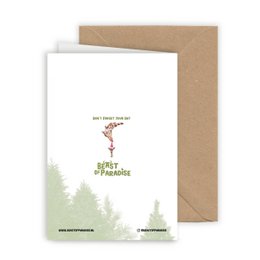 Giraffe Christmas Card, Greeting Card, Holiday Card 12,3 x 17,5 cm