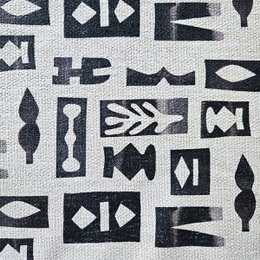 Placemat Knip sort og hvid