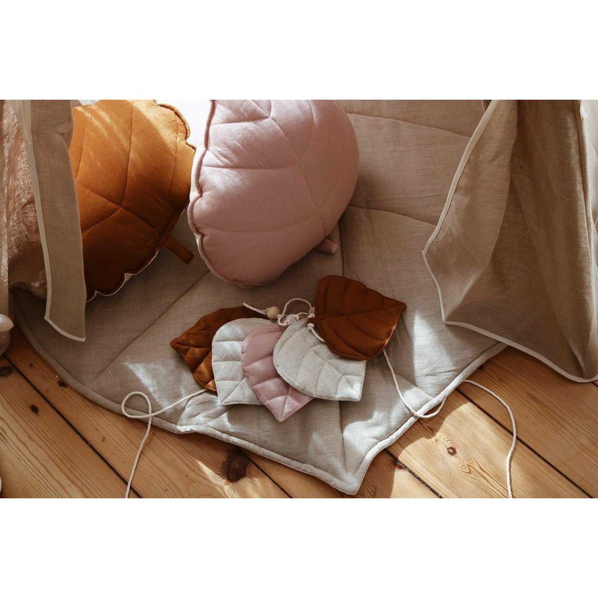 Guirlande de Lin "Automne" avec Feuilles