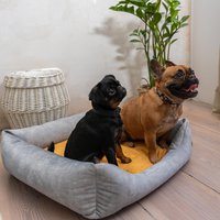SoftColor Hunde- und Katzenbett - hellgrau/mehrfarbig
