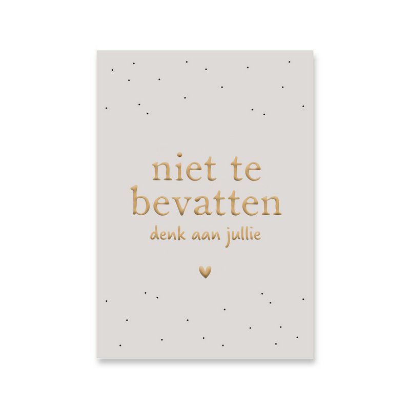 Kort Utroligt | guldfolie