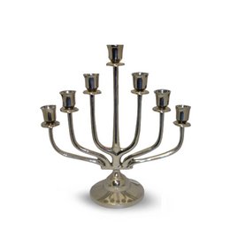 Nickel Kandelaar/candlestand 7arm/hole