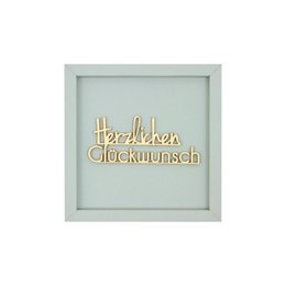 CONGRATULATIONS- frame card wood lettering magnet