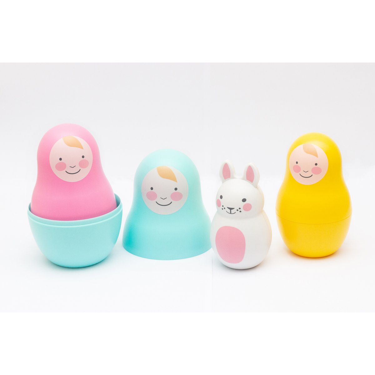 Rainbow Nesting Babies with Chiming Bo Bunny